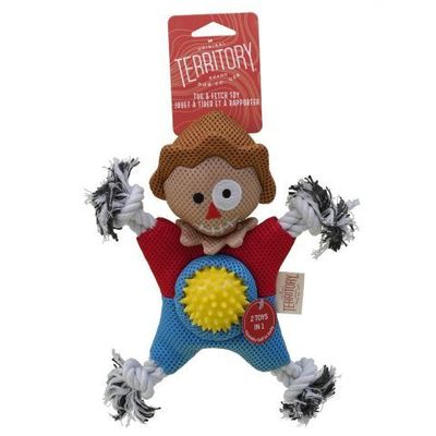 Territory 2-in-1 Scarecrow Halloween Dog Toy