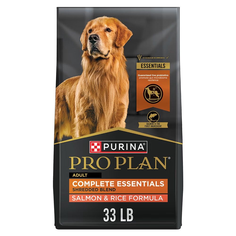 Pro Plan Adult Shredded Salmon &amp; Rice Dry Dog Food, Size: 15lb