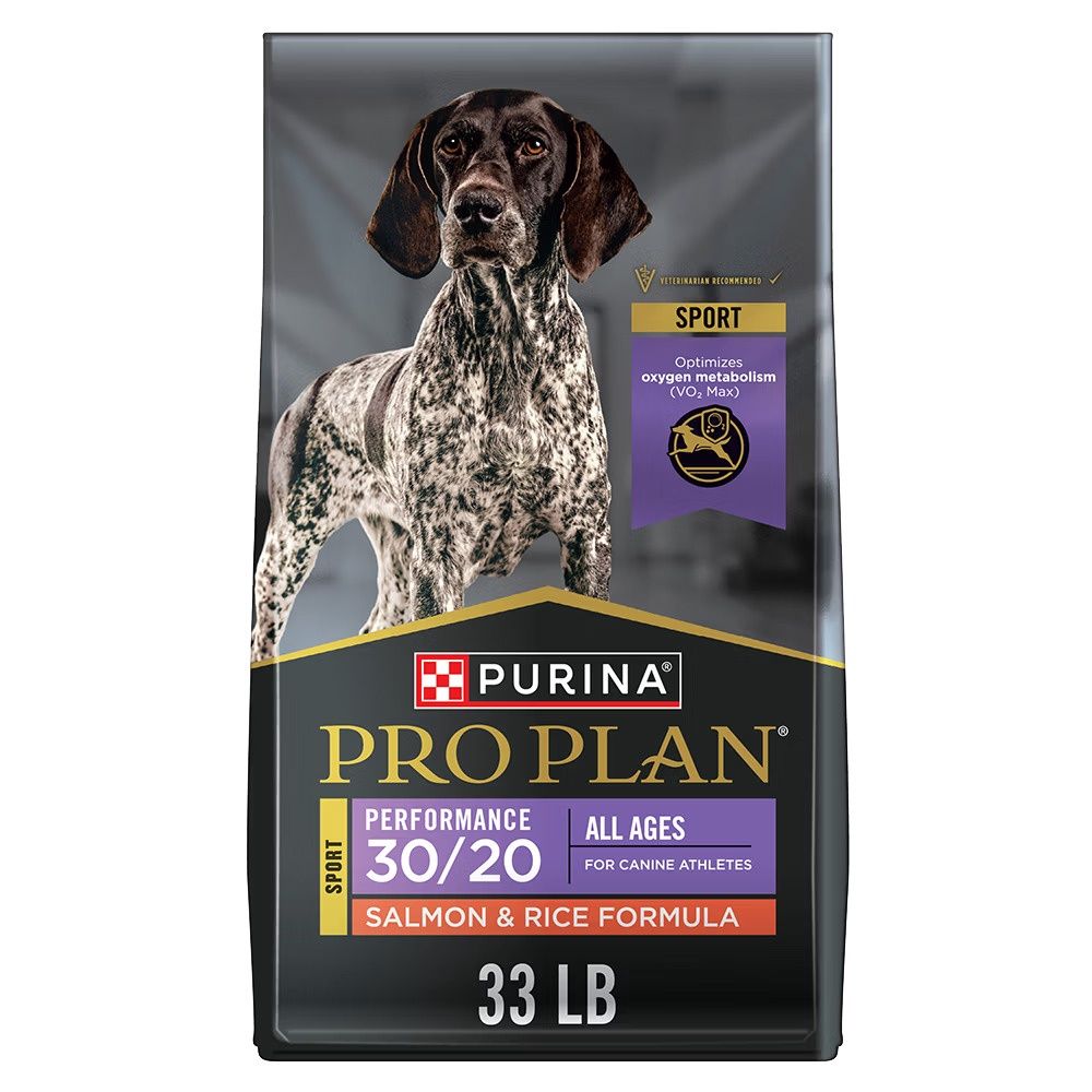 Pro Plan Sport Performance 30/20 Salmon &amp; Rice Dry Dog Food, Size: 33lb