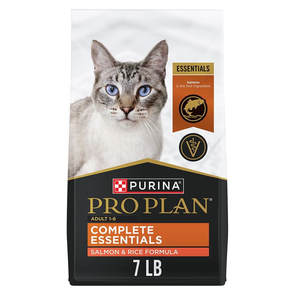 Pro Plan Adult Salmon &amp; Rice Dry Cat Food, Size: 7lb