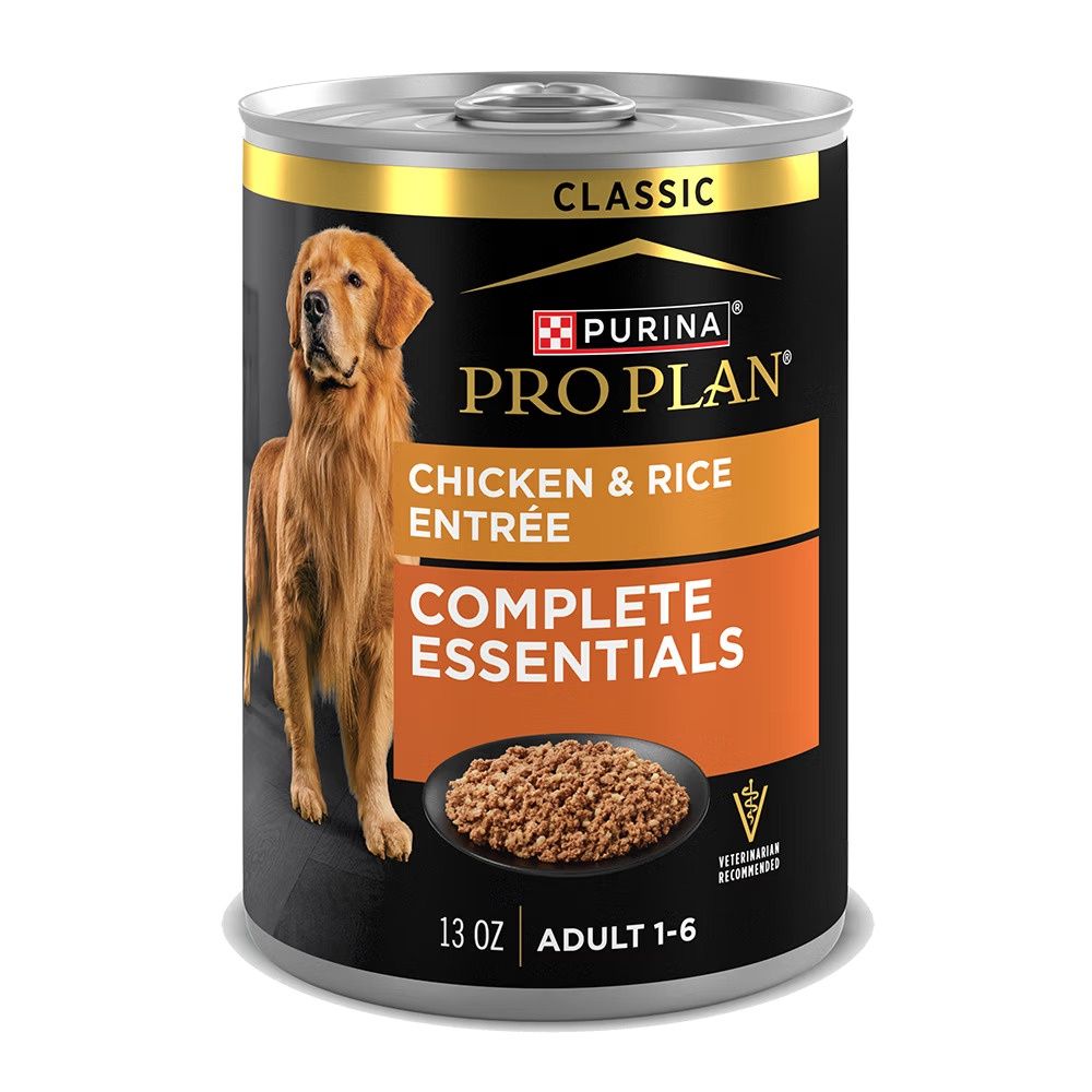 Pro Plan Adult Chicken &amp; Rice Entrée Wet Dog Food, Size: 13oz