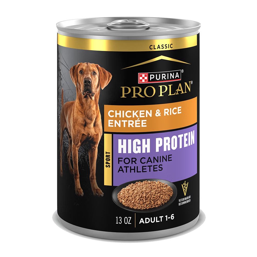Pro Plan Sport Adult High Protein Chicken &amp; Rice Entrée Wet Dog Food, Size: 13oz