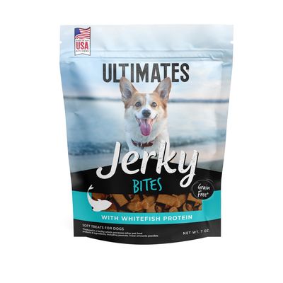 Ultimates Whitefish Jerky Bites Dog Treats