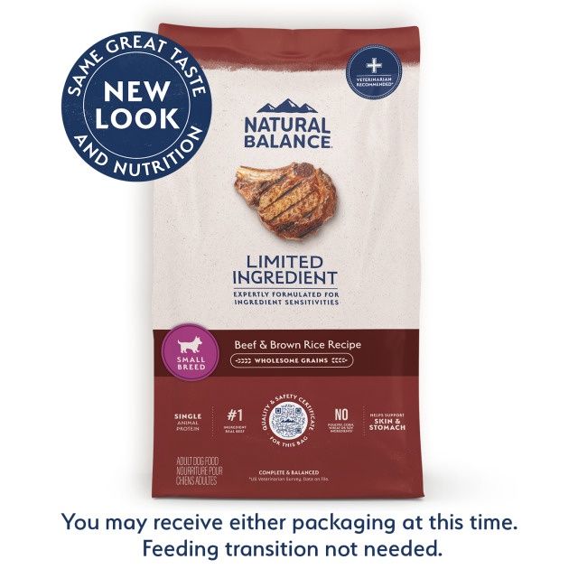 Natural Balance Limited Ingredient Small Breed Beef &amp; Brown Rice Dry Dog Food, Size: 4lb