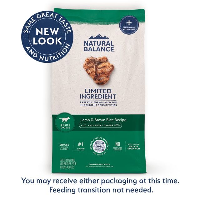Natural Balance Limited Ingredient Lamb &amp; Brown Rice Dry Dog Food, Size: 12lb