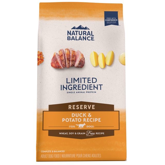 Natural Balance Limited Ingredient Reserve Duck &amp; Potato Dry Dog Food, Size: 22lb
