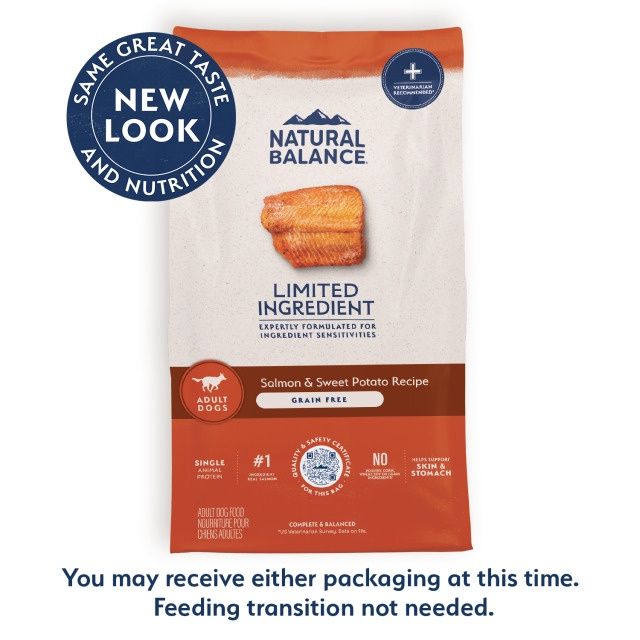 Natural Balance Limited Ingredient Salmon &amp; Sweet Potato Dry Dog Food, Size: 22lb