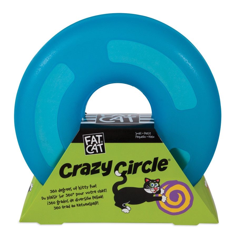 Petmate FAT CAT Crazy Circle Catnip Toy, Size: Small 3&quot;H x 9.85&quot; L x 9.85&quot;W