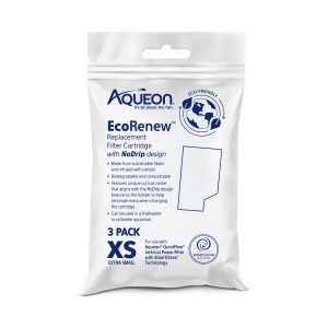 Aqueon EcoRenew Replacement Filter Cartridges, Package Size: 3 Pack, Size: X-Small