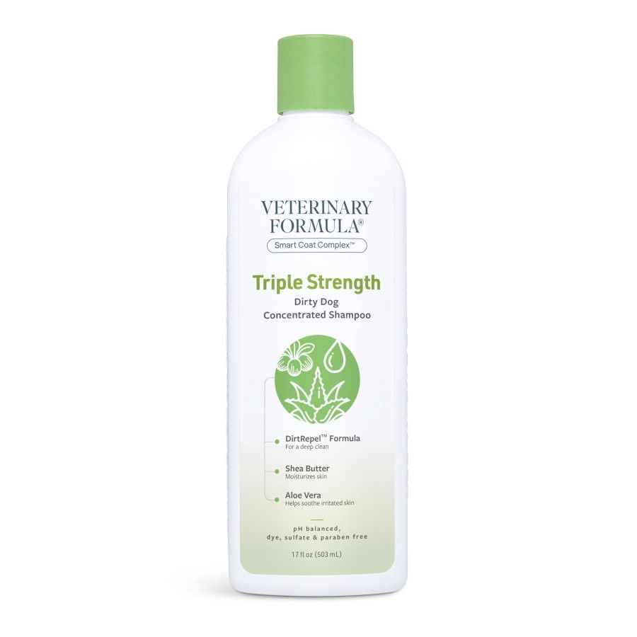 Synergy Labs Veterinary Formula Smart Coat Complex Triple Strength Dirty Dog Shampoo 17 oz.