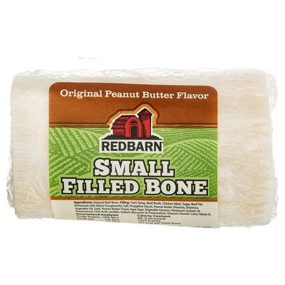 Redbarn Filled Beef Bone Peanut Butter Flavor Dog Chew