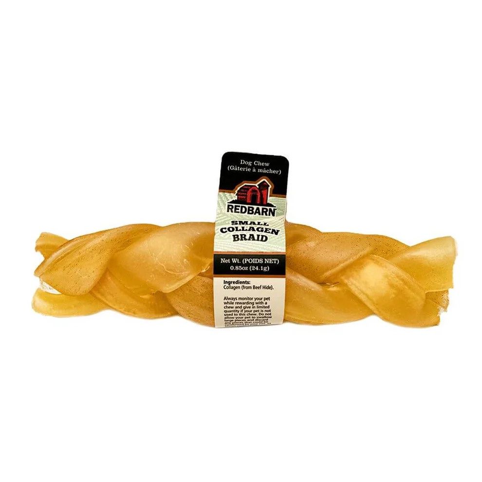 Redbarn Collagen Braid Dog Chew, Size: Small - 6 inch