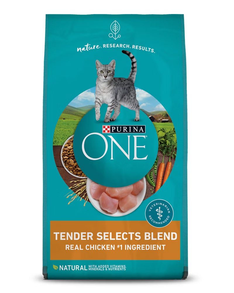 Purina ONE Tender Selects Blend with Real Chicken Dry Cat Food, Size: 7lb
