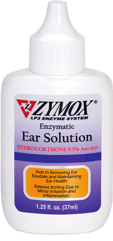 Zymox Enzymatic Ear Solution with .5% Hydrocortisone 1.2oz.