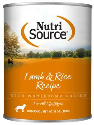NutriSource Lamb and Rice Wet Dog Food