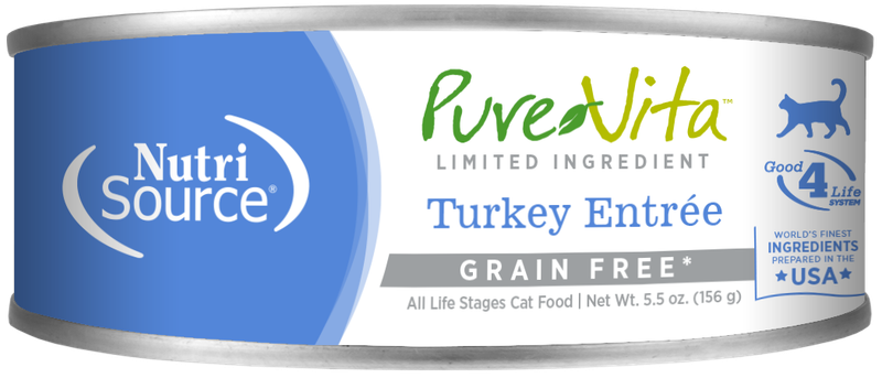 PureVita Turkey Entree Grain Free Wet Cat Food