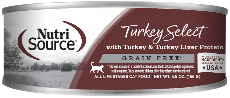 NutriSource Turkey Select Grain Free Wet Cat Food