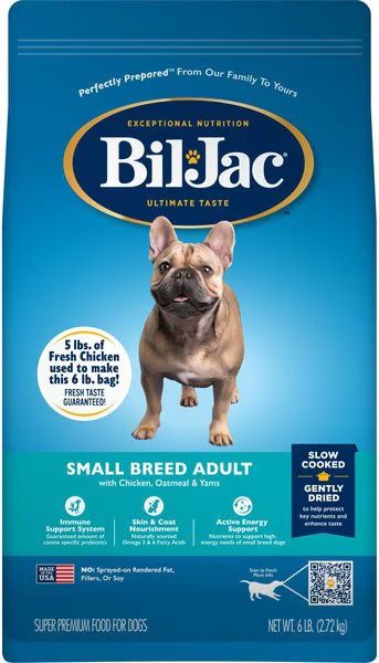Bil Jac Small Breed Adult Dry Dog Food, Size: 6lb