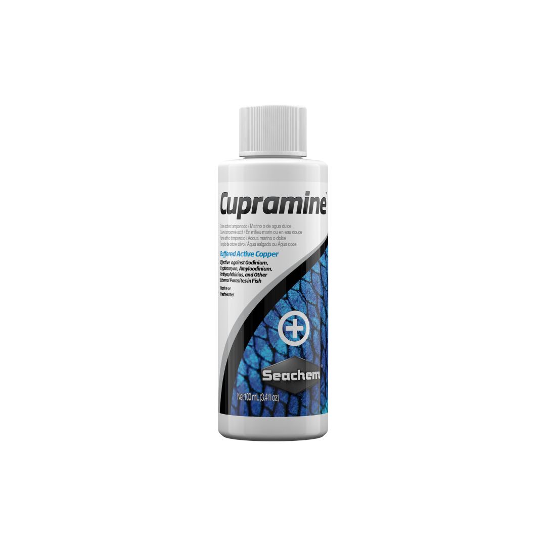 SeaChem Cupramine Copper Treatment, Size: 100ml/3.4oz