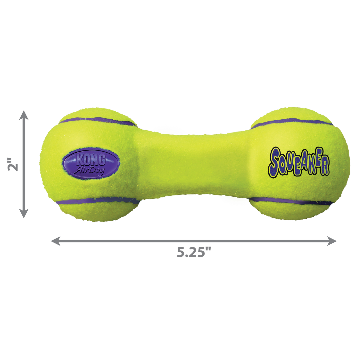 KONG Air Dog Squeaker Dumbbell Dog Toy, Size: Small