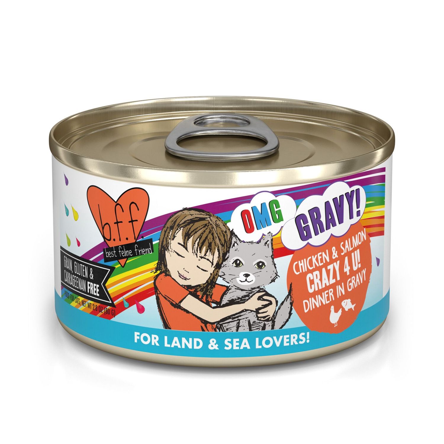 Weruva BFF OMG Crazy 4 U! Wet Cat Food, Size: 2.8oz