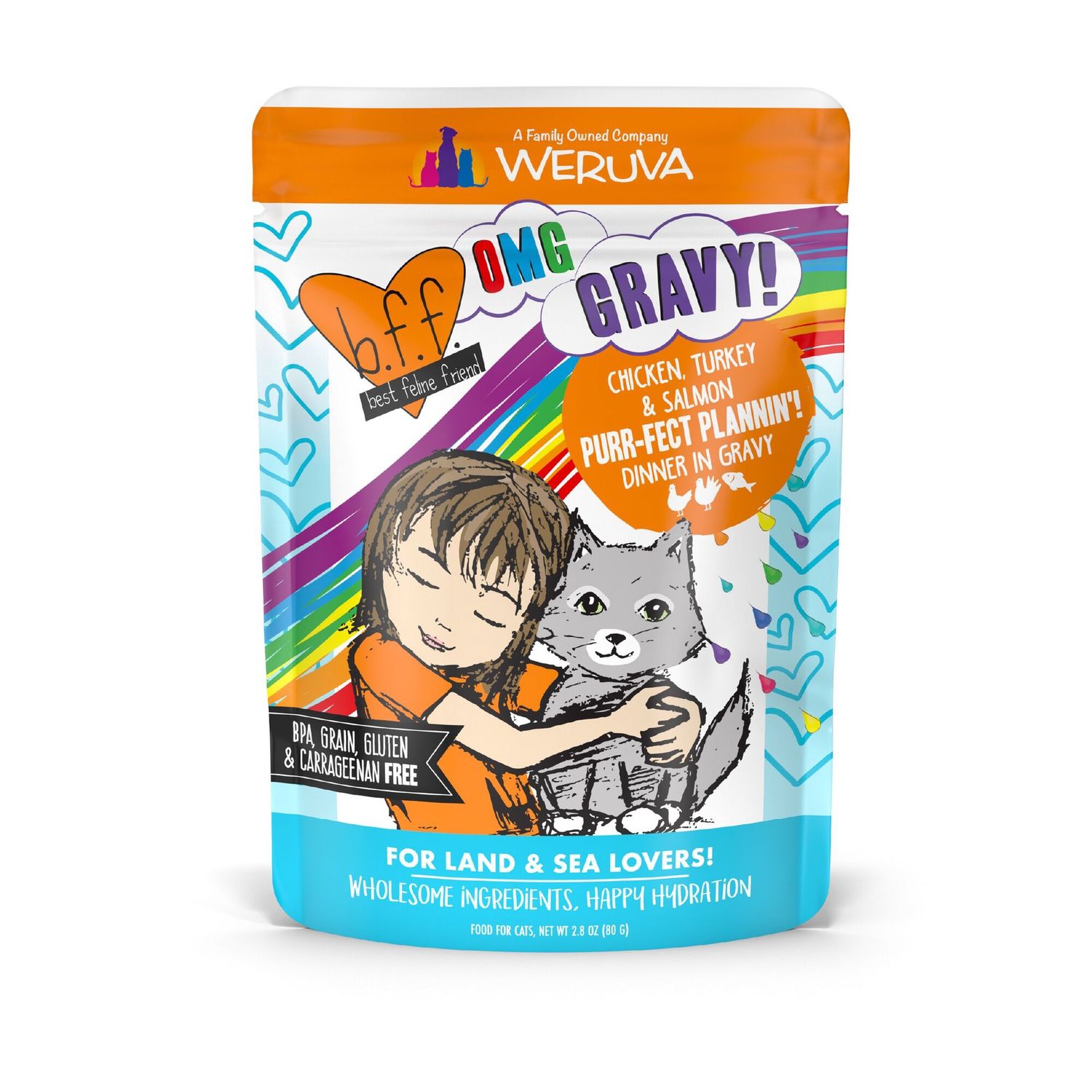 Weruva BFF OMG Purr-fect Plannin'! Wet Cat Food, Size: 2.8oz