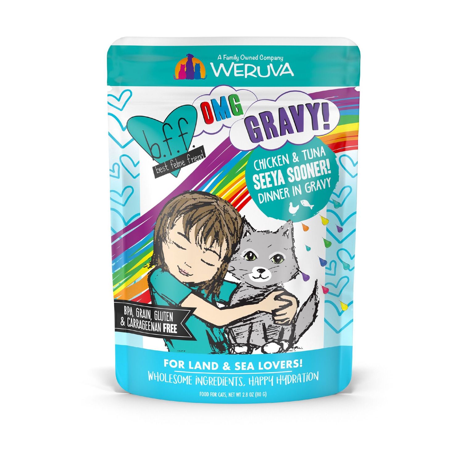 Weruva BFF OMG Seeya Sooner! Wet Cat Food, Size: 2.8oz