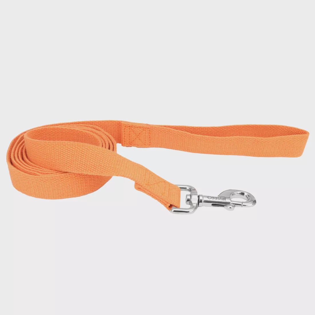 Coastal New Earth Soy Dog Leash, Color: Pumpkin, Size: 5/8 Inch x 6 Feet