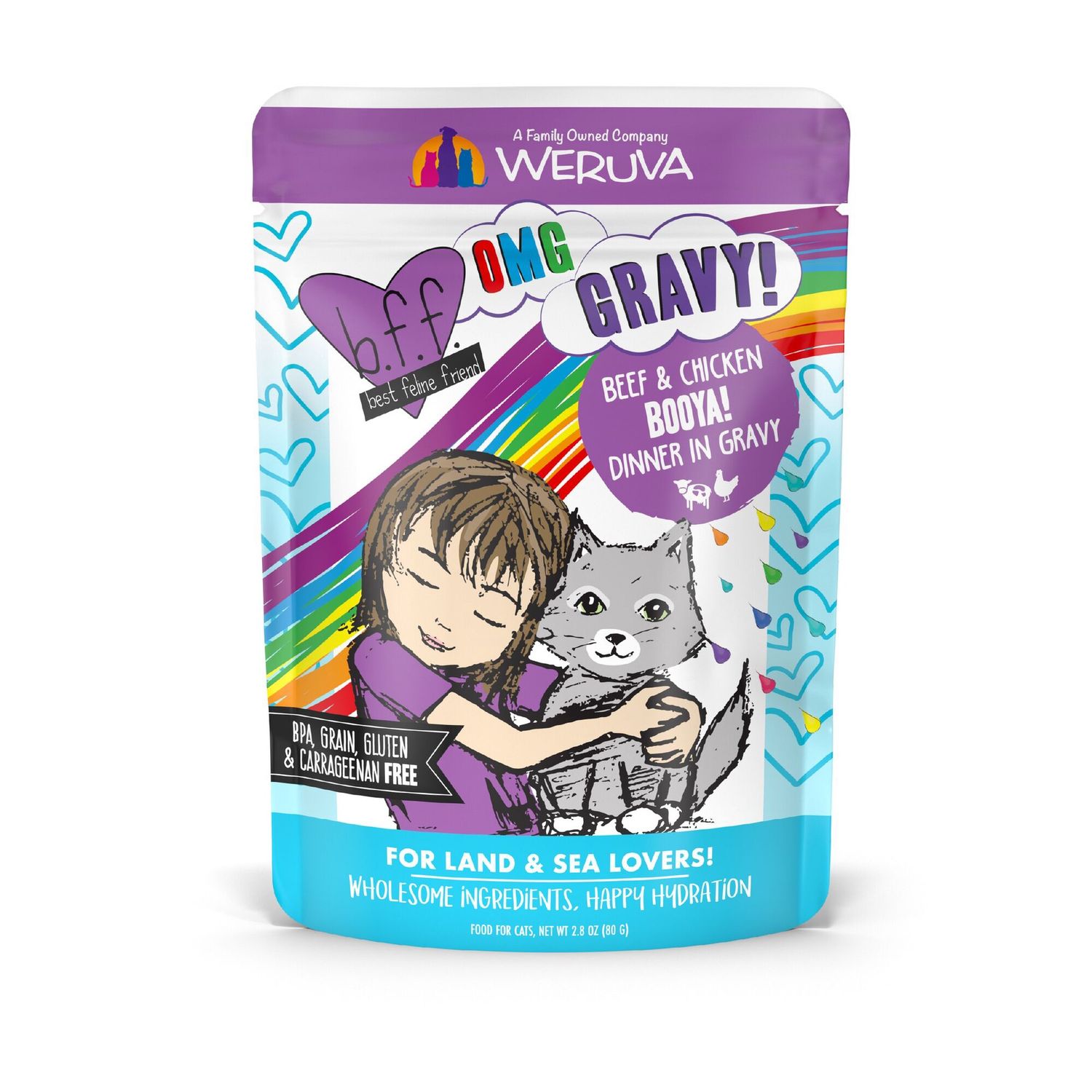 Weruva BFF OMG Booya! Wet Cat Food, Size: 2.8oz