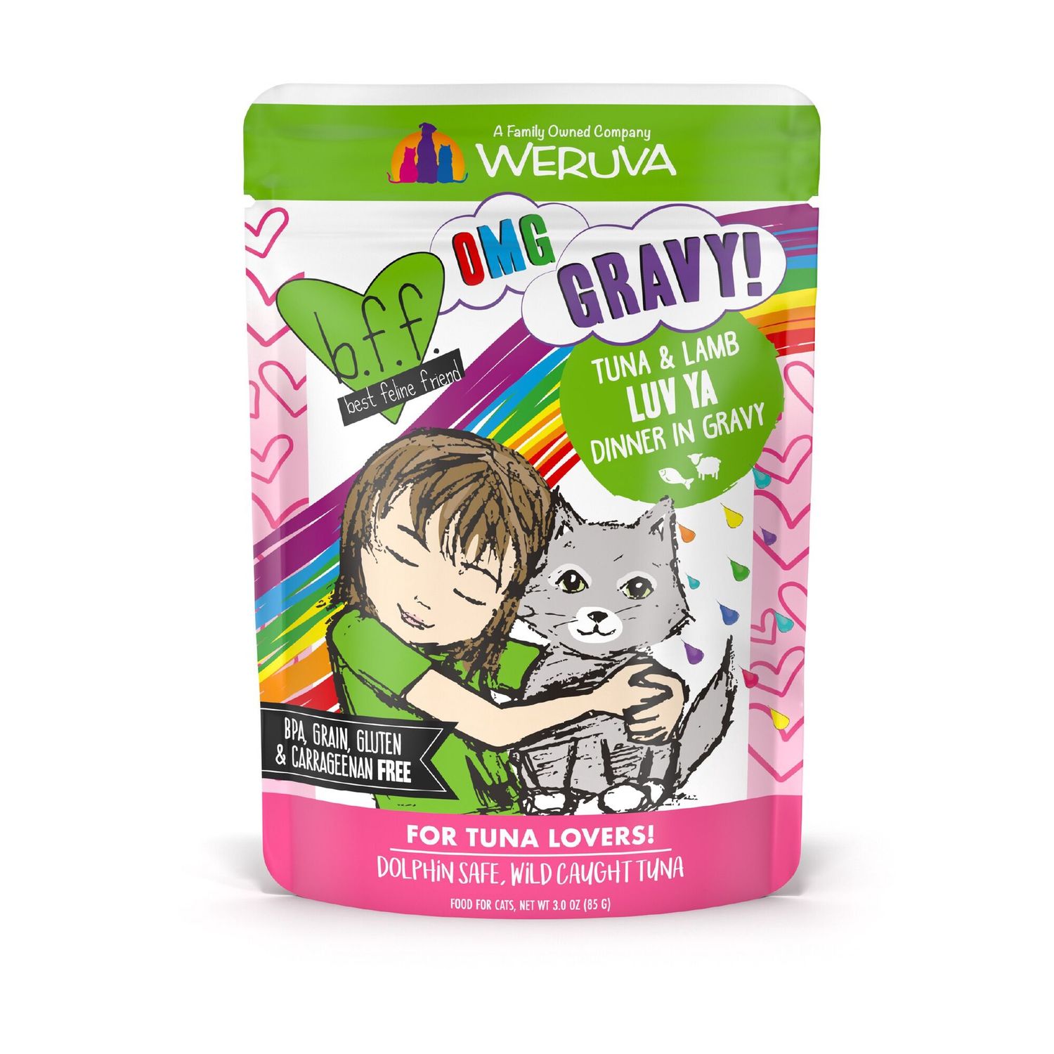 Weruva BFF OMG Luv Ya Wet Cat Food, Size: 3oz