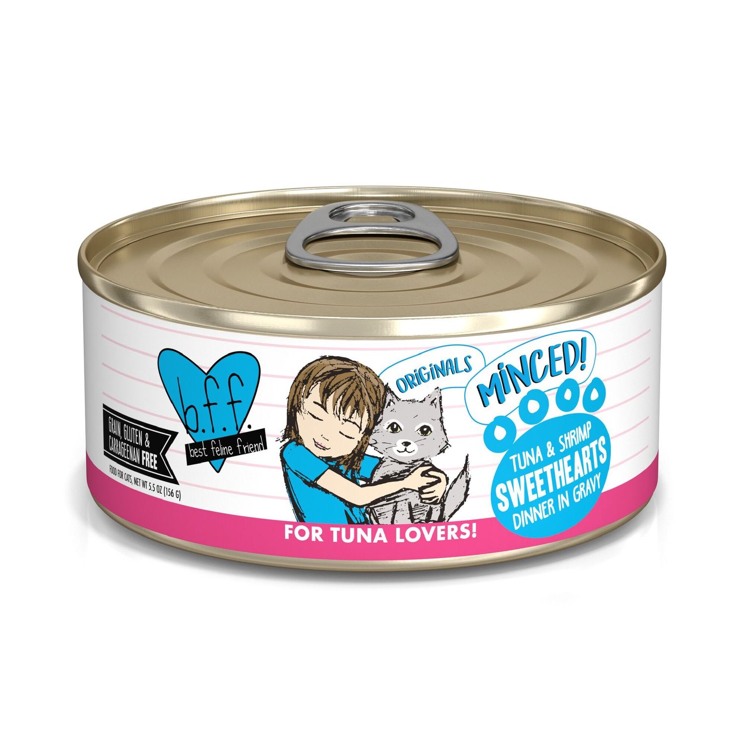 Weruva BFF Minced Sweethearts Wet Cat Food, Size: 5.5oz
