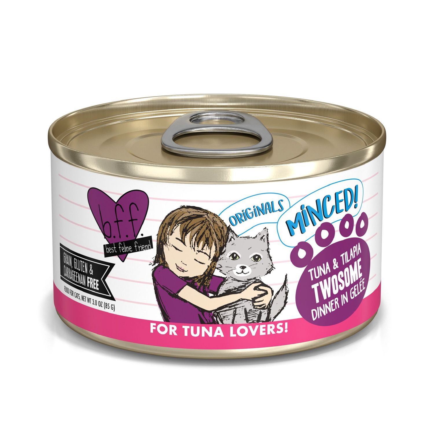 Weruva BFF Minced Twosome Wet Cat Food, Size: 3oz