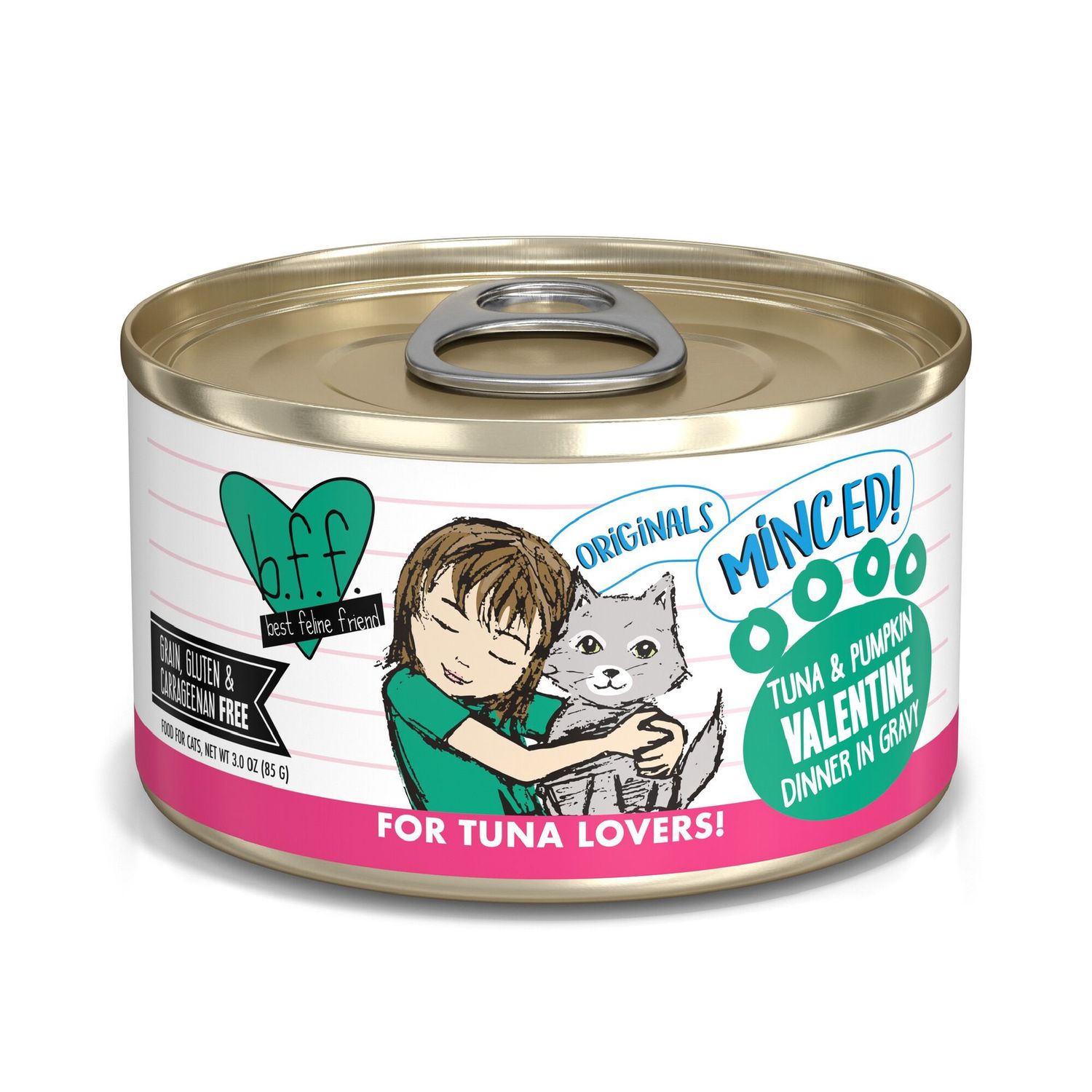 Weruva BFF Minced Valentine Wet Cat Food, Size: 3oz