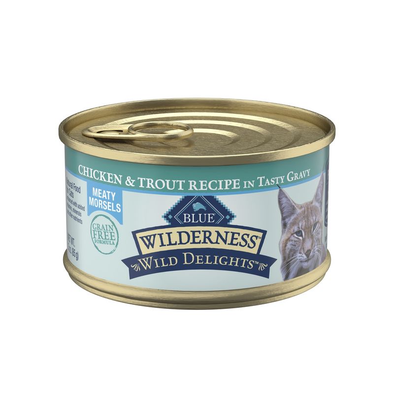 Blue Buffalo Wilderness Wild Delights Chicken &amp; Trout Wet Cat Food