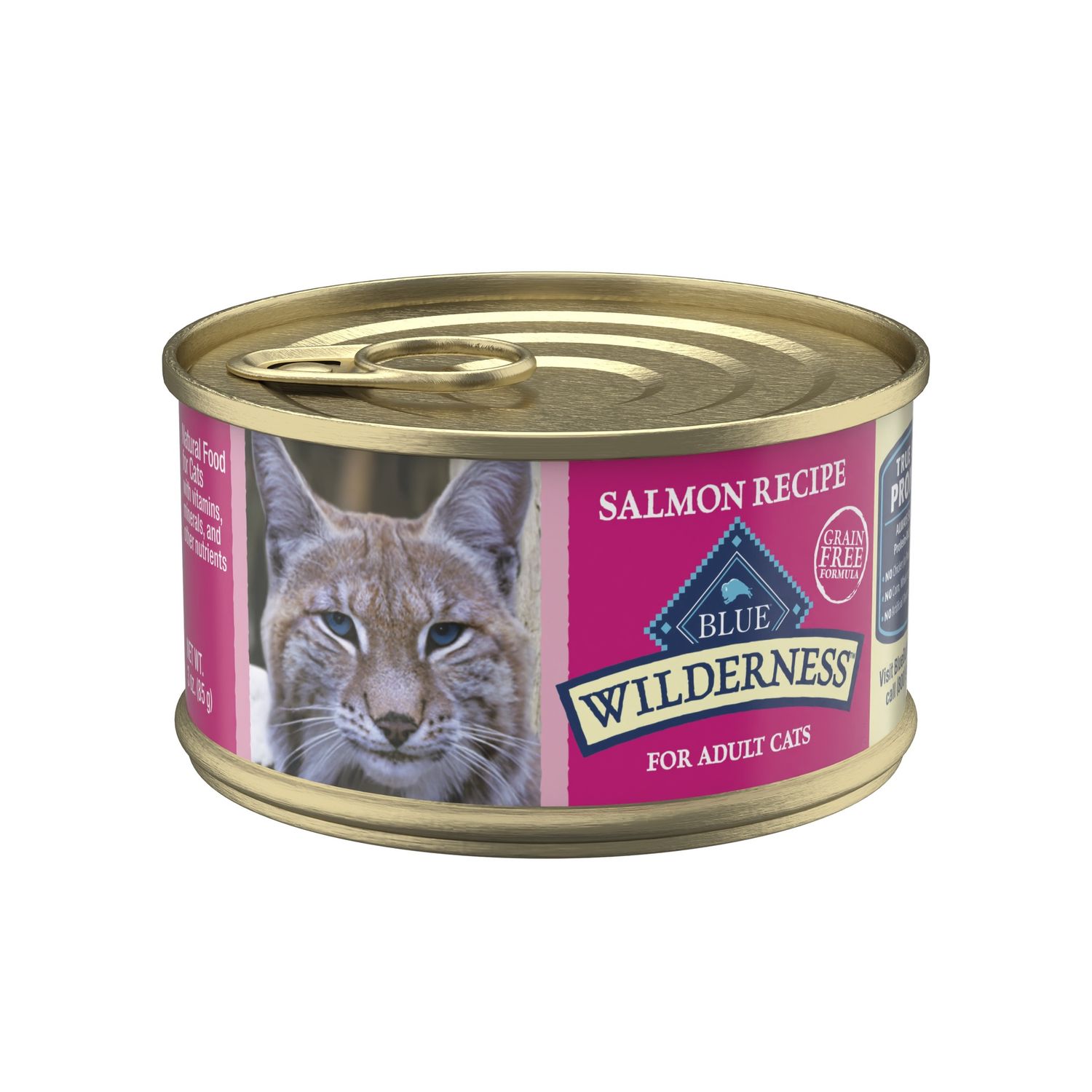 Blue Buffalo Wilderness Salmon Recipe Wet Cat Food, Size: 3oz