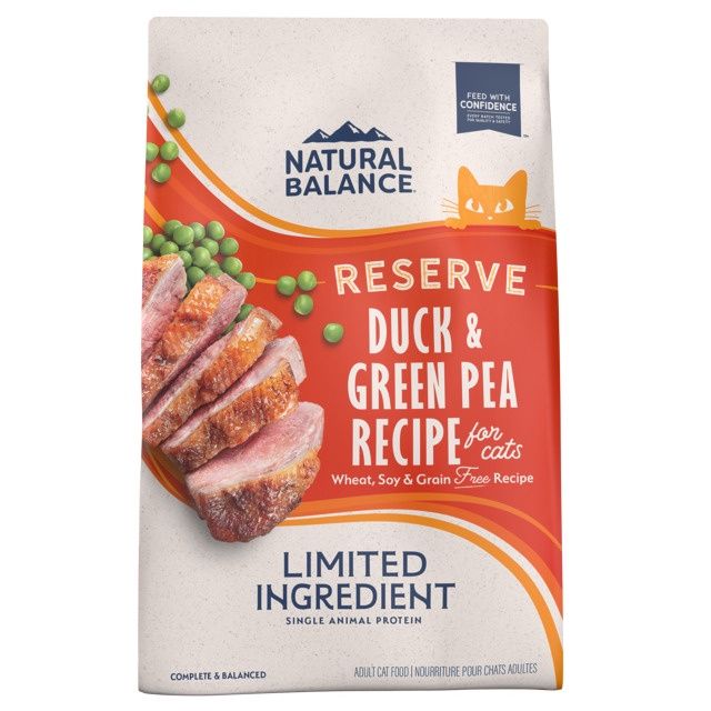 Natural Balance Limited Ingredient Reserve Duck &amp; Green Pea Dry Cat Food, Size: 4lb