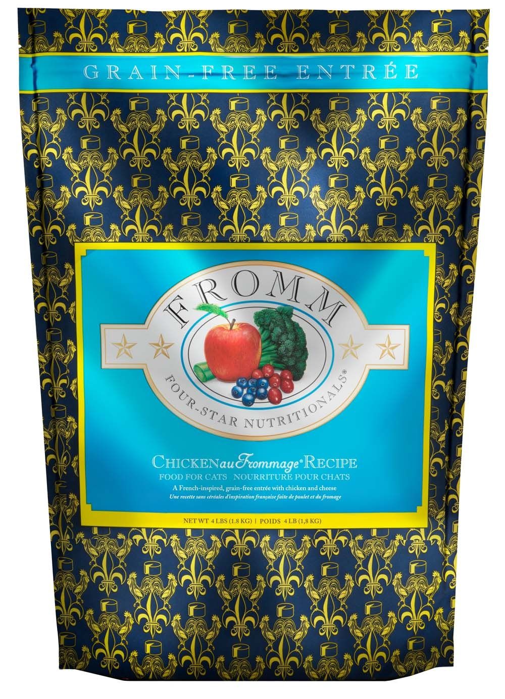 Fromm Four-Star Chick au Frommage Grain Free Dry Cat Food, Size: 4LB