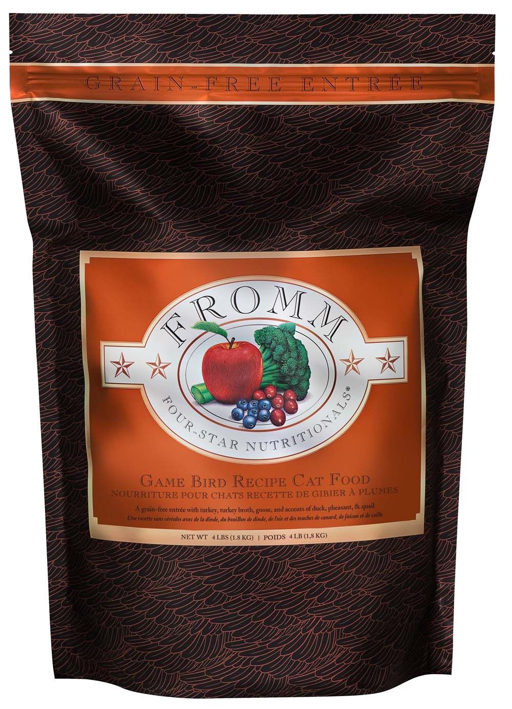 Fromm Four-Star Game Bird Grain Free Dry Cat Food, Size: 4LB