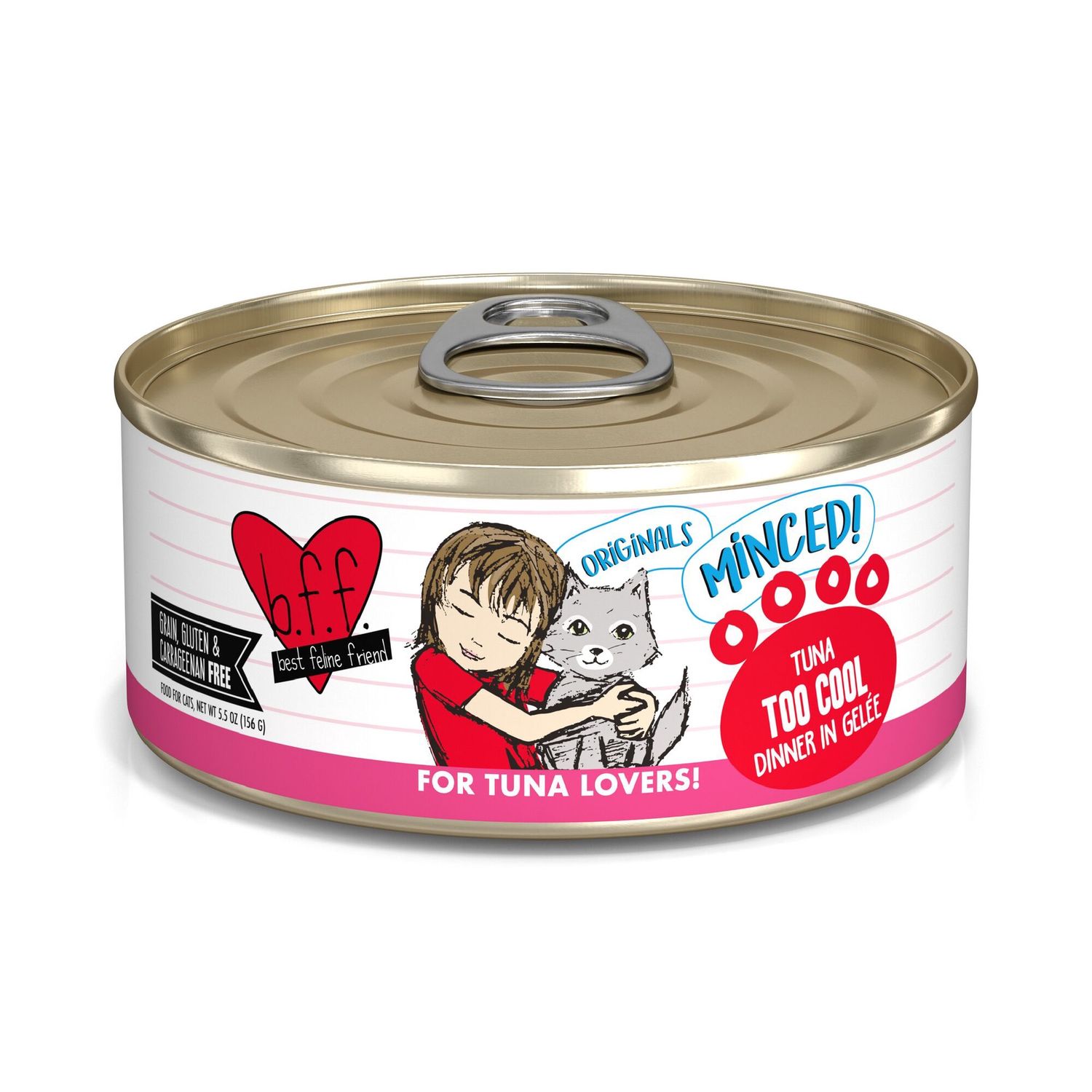 Weruva BFF Minced Too Cool Wet Cat Food, Size: 5.5oz