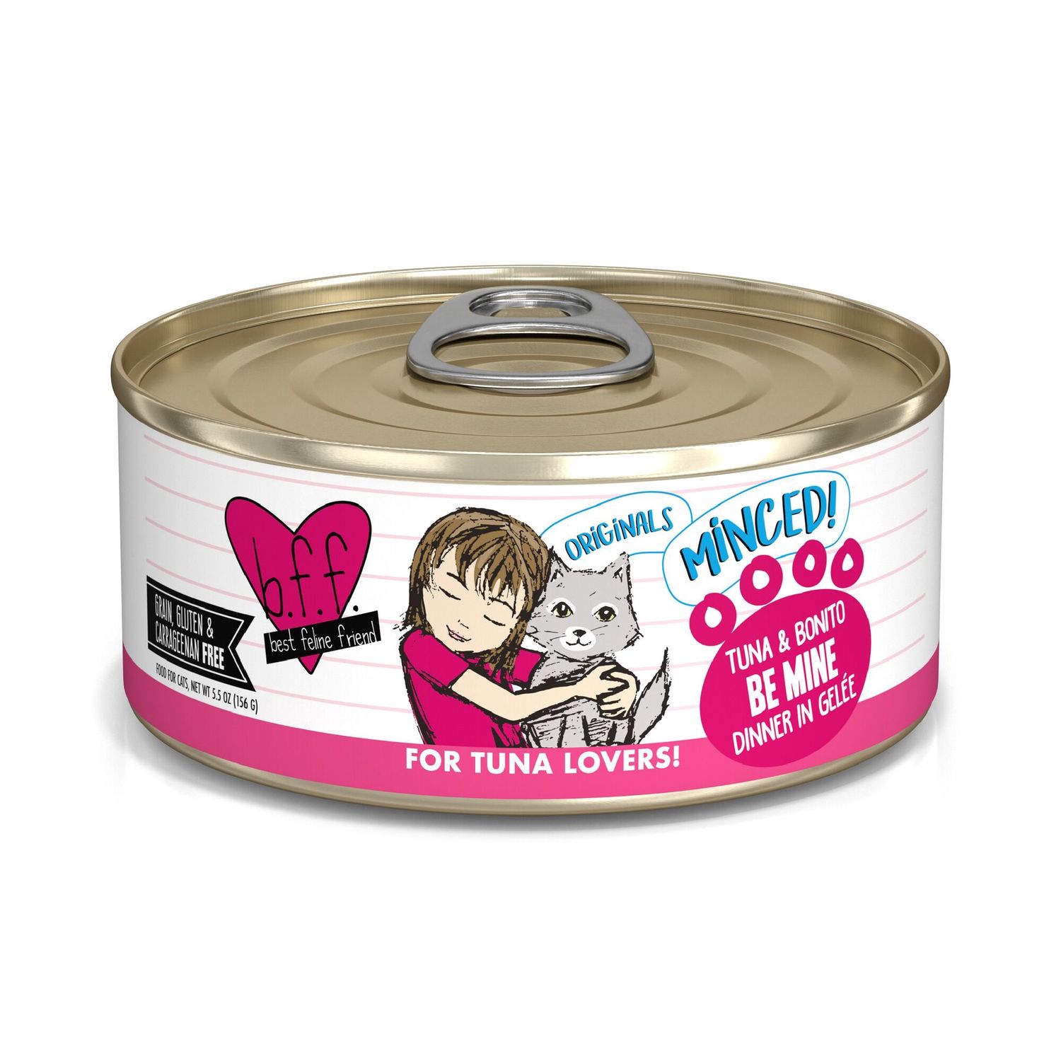 Weruva BFF Minced Be Mine Wet Cat Food, Size: 5.5oz