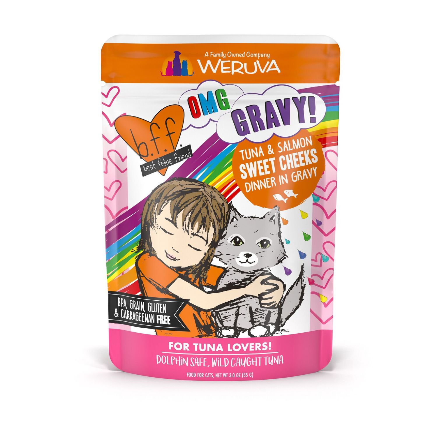 Weruva BFF OMG Sweet Cheeks Wet Cat Food, Size: 3oz