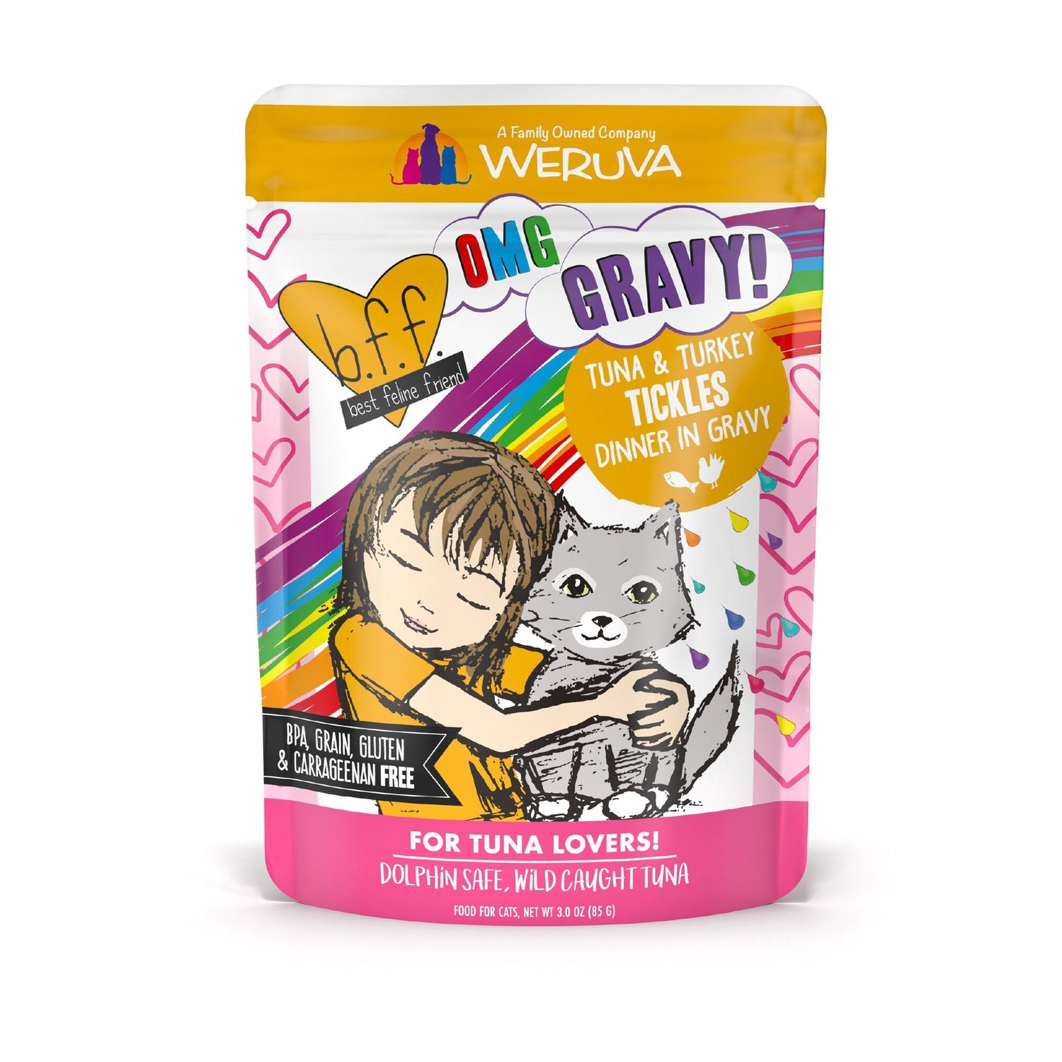 Weruva BFF OMG Tickles Wet Cat Food, Size: 3oz