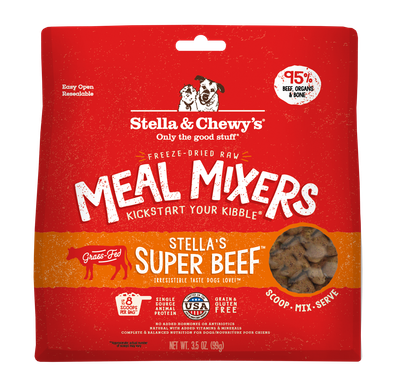 Stella &amp; Chewy's Stella's Super Beef Meal Mixers Freeze-Dried Dog Food Topper