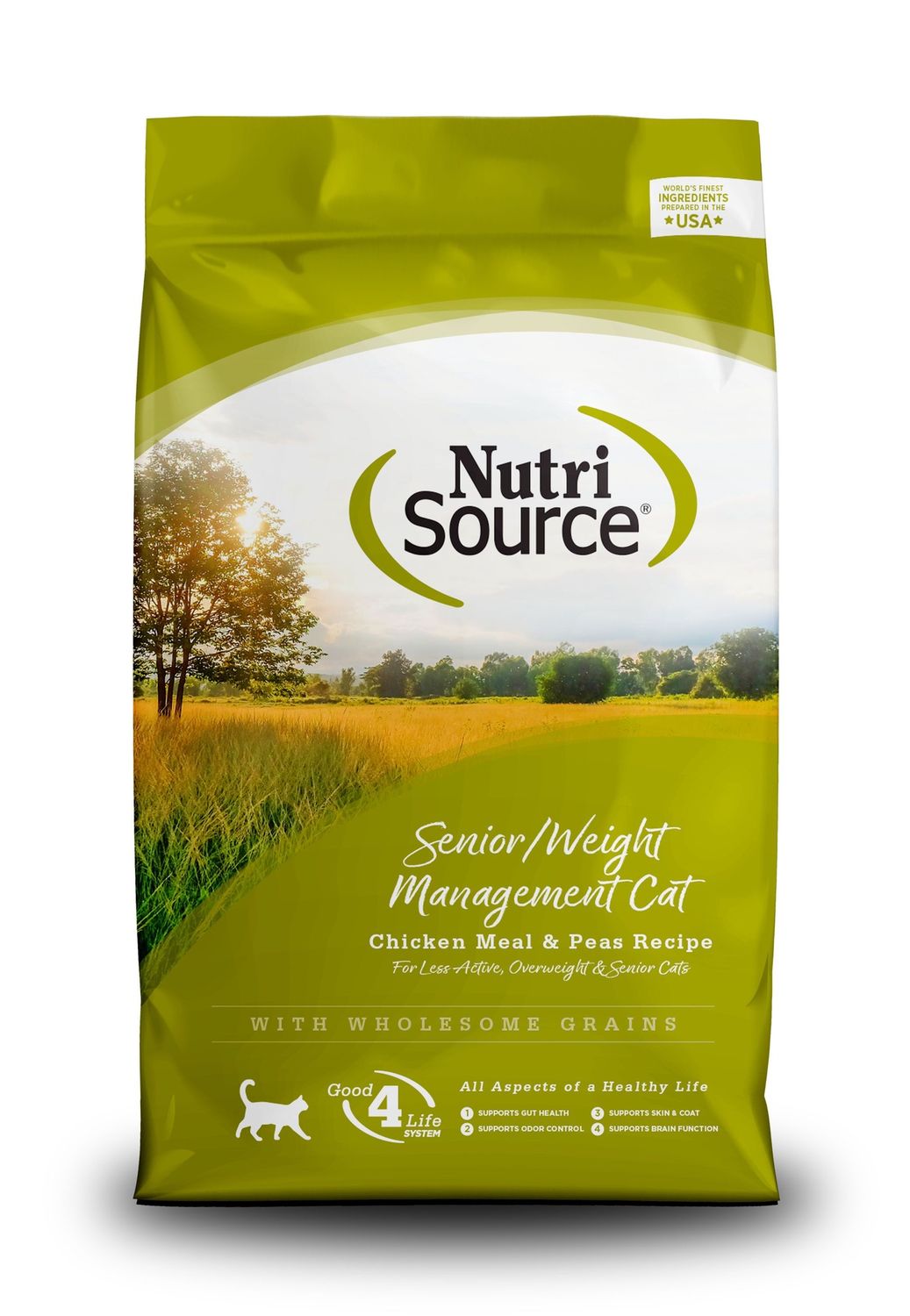 NutriSource Senior &amp; Weight Management Dry Cat Food, Size: 4LB