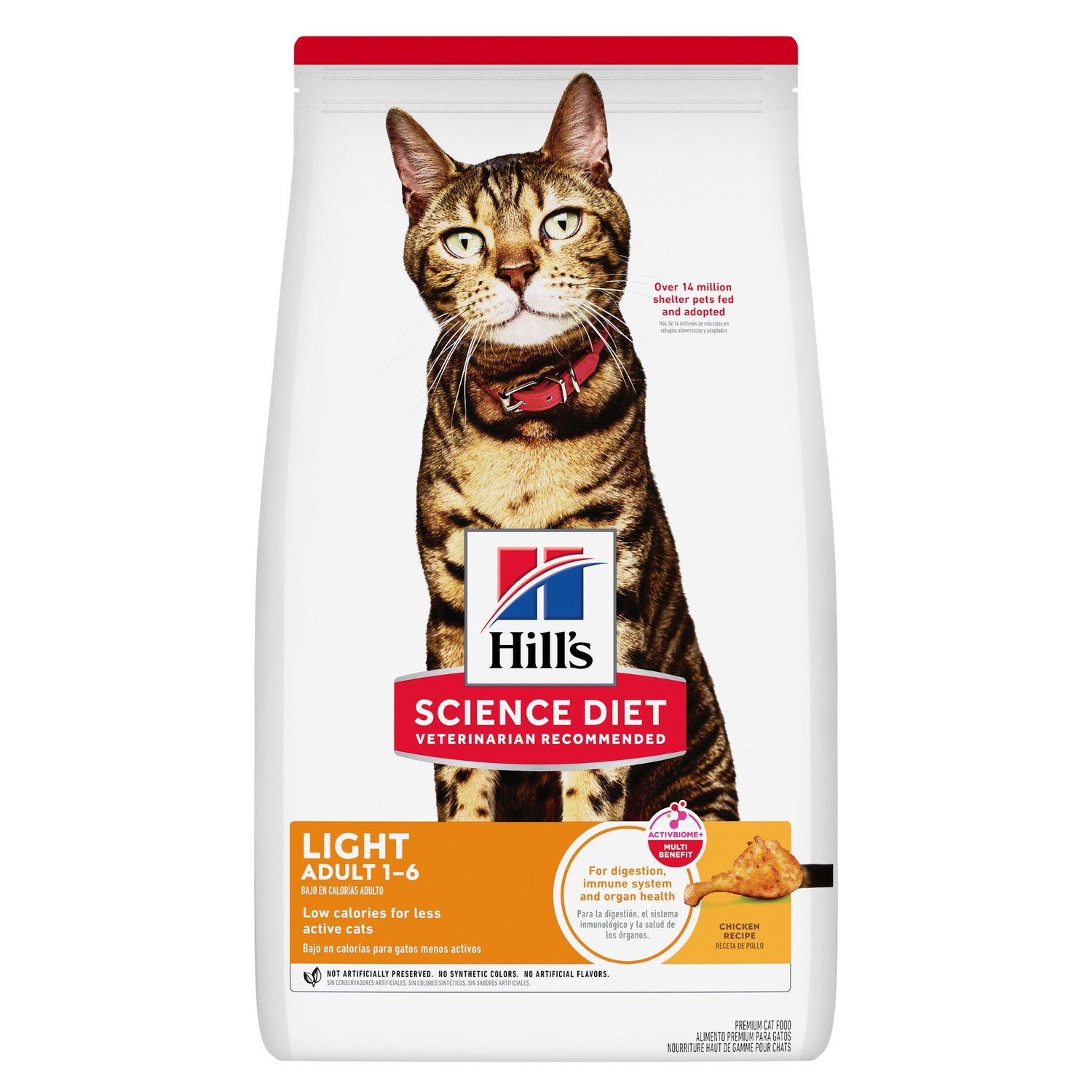 Hill's Science Diet Adult Light Dry Cat Food, Size: 7lb