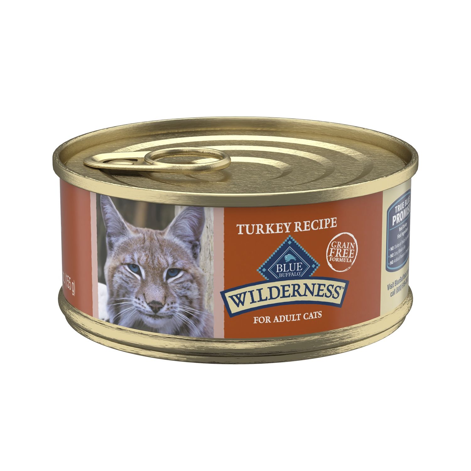 Blue Buffalo Wilderness Turkey Recipe Wet Cat Food, Size: 5.5oz