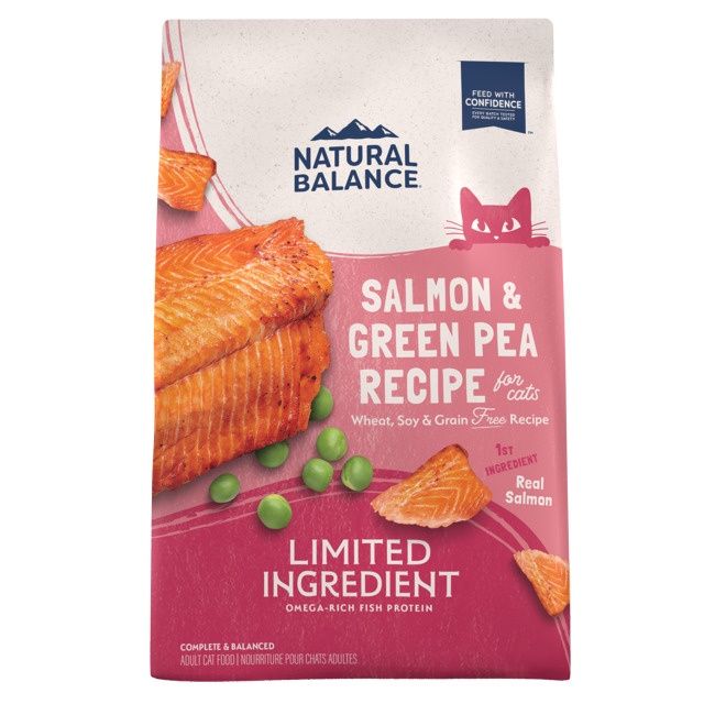 Natural Balance Limited Ingredient Salmon &amp; Green Pea Dry Cat Food, Size: 4lb