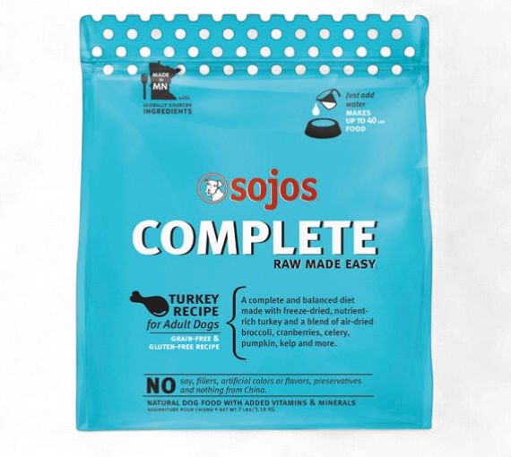 Sojos Complete Grain Free Freeze Dried Raw Dog Food Turkey Recipe