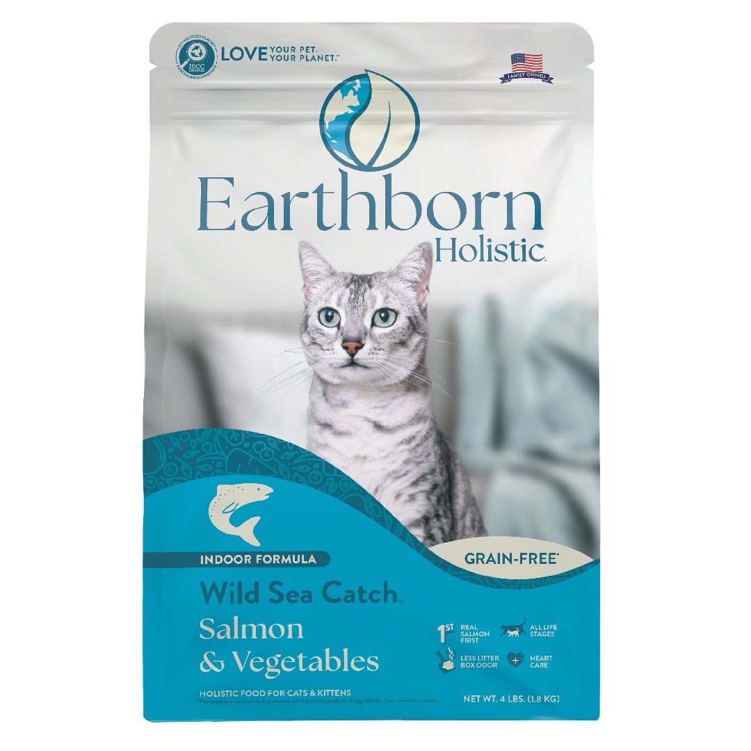 Earthborn Holistic Wild Sea Catch Indoor Formula Dry Cat &amp; Kitten Food, Size: 4lb