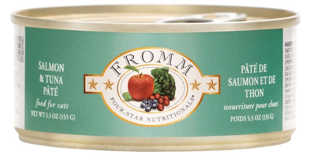 Fromm Four-Star Salmon and Tuna Pâté Wet Cat Food, Size: 5.5OZ